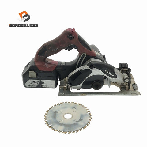 ☆中古品☆ HITACHI 日立工機 14.4V/18V 125mm コードレスチップソーカッタ CD14DSL 本体+バッテリー1個(18V 4.0Ah)117329