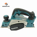 ☆中古美品☆ makita マキタ 14.4V 82mm 充電式カンナ KP140D 青/ブルー 本体のみ136376 - 1