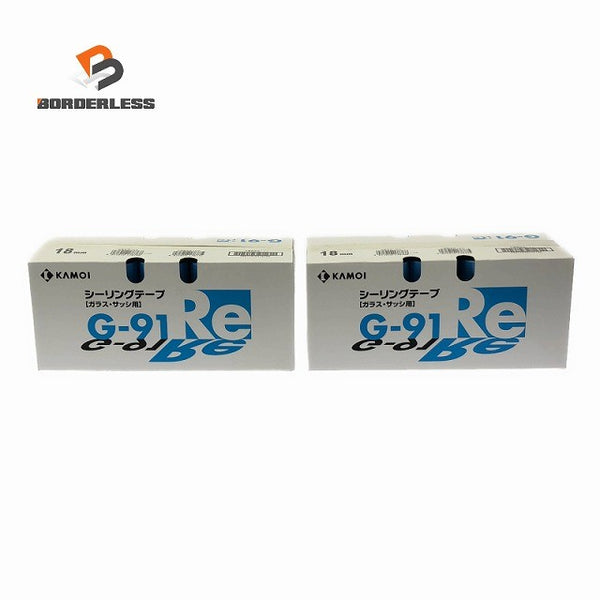 ☆未使用2ケースセット☆KAMOI カモ井加工紙 シーリングテープ G-91Re 18mm×18m 70巻 ガラス・サッシ用130467 - 1