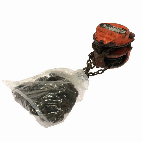 ☆中古品☆ELEPHANT 象印 エレファント チェーンブロック K-75 揚程2.5m 1/2ton 0.5トン 500kg ホイスト 吊り 運搬 荷揚げ128886 - 4