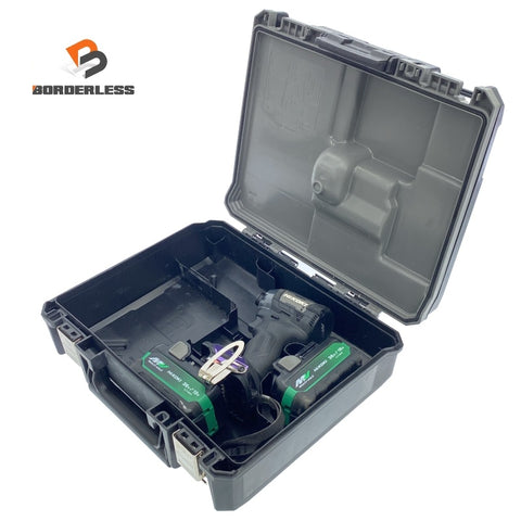 ☆中古美品☆HiKOKI ハイコーキ 36V コードレスインパクトドライバー WH36DD 黒 マルチボルトバッテリー2個(BSL36A18X) ケース付き118512
