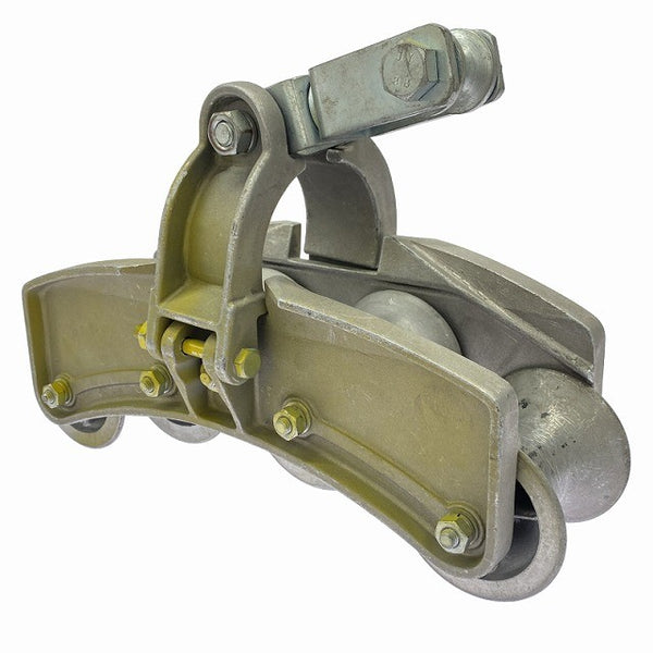 ☆中古品☆IKURA TOOLS 育良精機/イクラ 四連金車 IS-4W 安全最大荷重6.8kN 4連金車 ケーブルローラーコロ129355 - 4