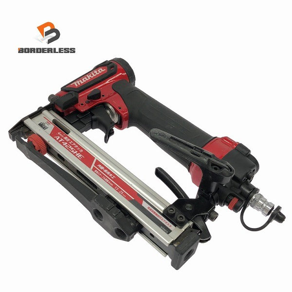 ☆中古品☆makita マキタ 高圧 エアタッカー AT425HE 赤 ステープル幅J線4mm 長さ13～25mm エアータッカー エア工具 エアツール135883 - 1