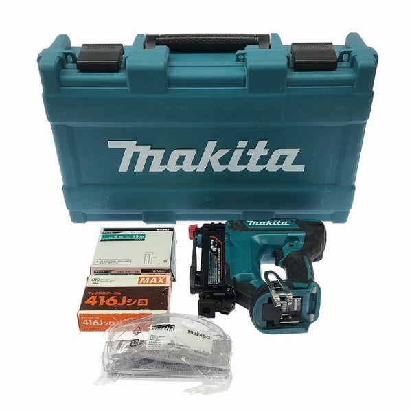 ☆中古美品☆makita マキタ 18V 充電式タッカ ST421DZK 本体+ケース 電動工具 タッカー コードレス 大工道具 内装 リフォーム118765 - 3