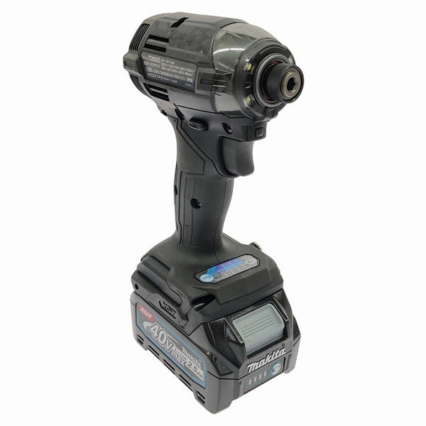 ☆未使用品☆makita マキタ 40Vmax 充電式インパクトドライバー TD002G 黒/ブラック バッテリ2個(2.5Ah) 充電器付 コードレス136804 - 3