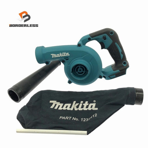 ☆美品☆makita マキタ 18V 充電式ブロワ UB185D 本体+ノズル+ダストバッグ 電動工具 吹き飛ばし 掃除122364