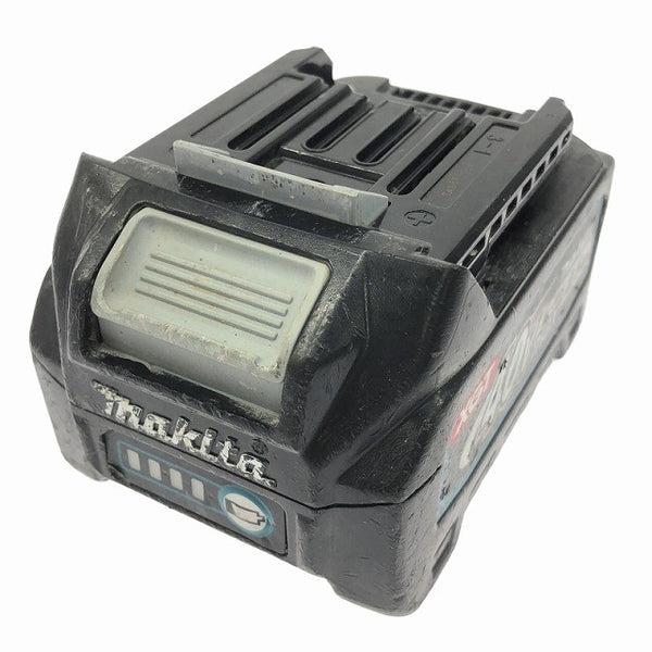 ☆中古品※48回☆makita マキタ 40Vmax 2.5Ah 純正 リチウムイオンバッテリー BL4025 残量表示付 雪マーク138084 - 2