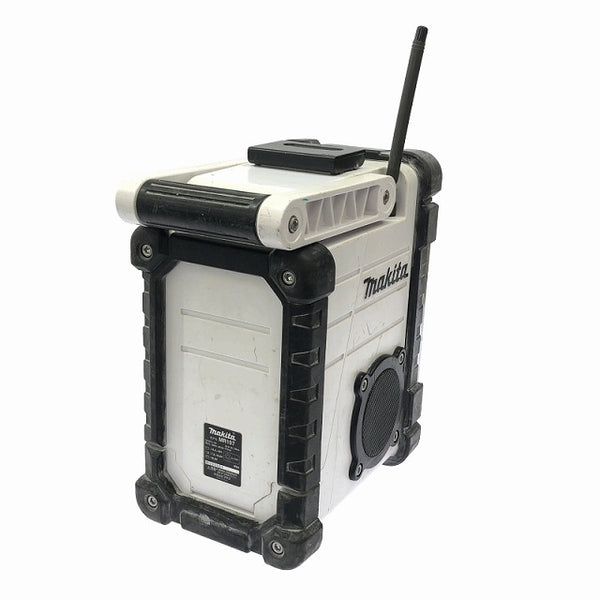 ☆中古品☆ makita マキタ 充電式ラジオ MR107 本体のみ 白/ホワイト 屋外作業 屋内作業 音楽 BGM 防災 電動工具 ※コメント必読 - 4