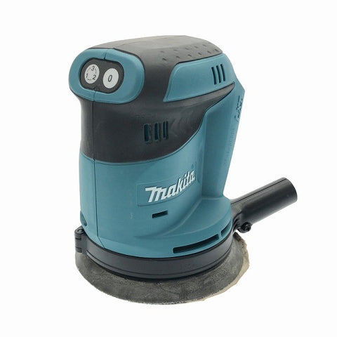 ☆中古美品☆makita マキタ 18V 125mm 充電式ランダムオービットサンダー BO180DRG 本体+バッテリー1個(6.0Ah)+パーツ+集じん袋 - 0