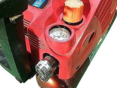 ☆中古品☆MAX マックス 高圧/常圧エアコンプレッサ 11L 無線接続 AK-HL1270E2 エア工具 エアツール 大工道具113789 - 9