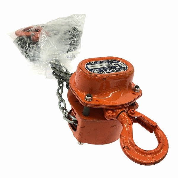 ☆中古比較的綺麗2個セット 象印チェンブロック エレファント フック式 チェーンブロック C-21/C21型 C21-00525 荷重0.5ton/500kg133140 - 3