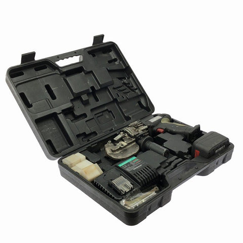 ☆中古品☆IKURA イクラ 育良精機 18V コードレスパンチャー IS-MP15L バッテリー1個(3.0Ah)充電器 替刃付き 電動油圧式 充電式127095 - 0