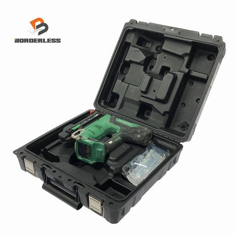 ☆中古品☆HiKOKI ハイコーキ 36V コードレスタッカー N3604DJ 本体＋ケース付 幅4mm 長さ25mm 充電式 バッテリー式118028