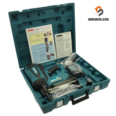 ☆未使用品☆makita マキタ コンクリート用ガスピン打ち機 GN420C バッテリー1個(7.2V 1.5Ah) 充電器 ケース付き119665 - 0