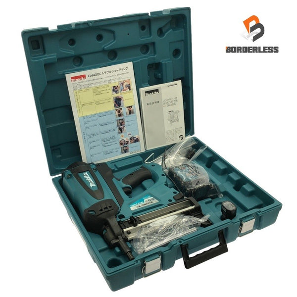 ☆未使用品☆makita マキタ コンクリート用ガスピン打ち機 GN420C バッテリー1個(7.2V 1.5Ah) 充電器 ケース付き119665 - 2