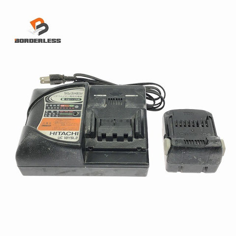 ☆中古品2点☆HITACHI 日立工機 14.4V 4.0Ah 純正 リチウムイオンバッテリー BL1440 充電器 UC18YSL2 リチウムイオン電池 蓄電池128013