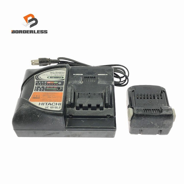 ☆中古品2点☆HITACHI 日立工機 14.4V 4.0Ah 純正 リチウムイオンバッテリー BL1440 充電器 UC18YSL2 リチウムイオン電池 蓄電池128013 - 1