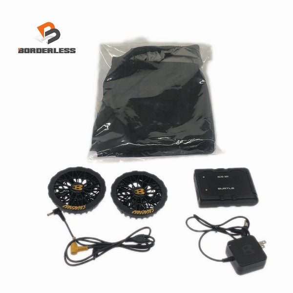 ☆美品セット☆BURTLE バートル 30V エアークラフト専用バッテリー AC10 ファンユニット AC10-1/10-2 ベスト XXLサイズ付き133414 - 1