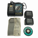 ☆中古品☆makita マキタ 14.4V 100mm 充電式ディスクグラインダ GA400D バッテリ2個(14.4V3.0Ah) 充電器 ケース付 コードレス 117707117707 - 10