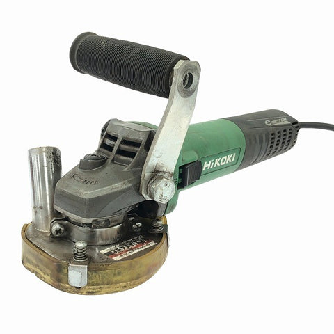 ☆中古品☆ HIKOKI ハイコーキ 100mm 電子ディスクグラインダ G10YE2 紅蓮 集じんカバー付き 電動工具 研磨 研削117740 - 0