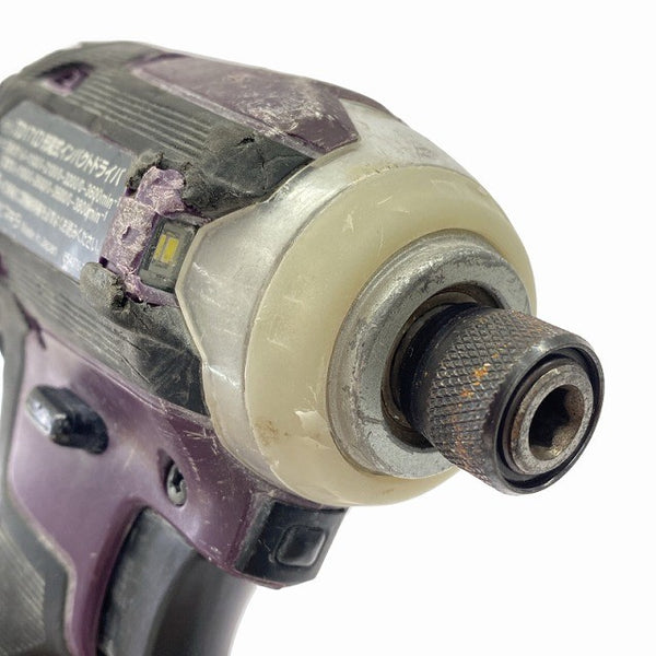 ☆中古品☆makita マキタ 18V 充電式インパクトドライバー TD171D パープル/紫 コードレス 締付け 電動工具131358 - 6