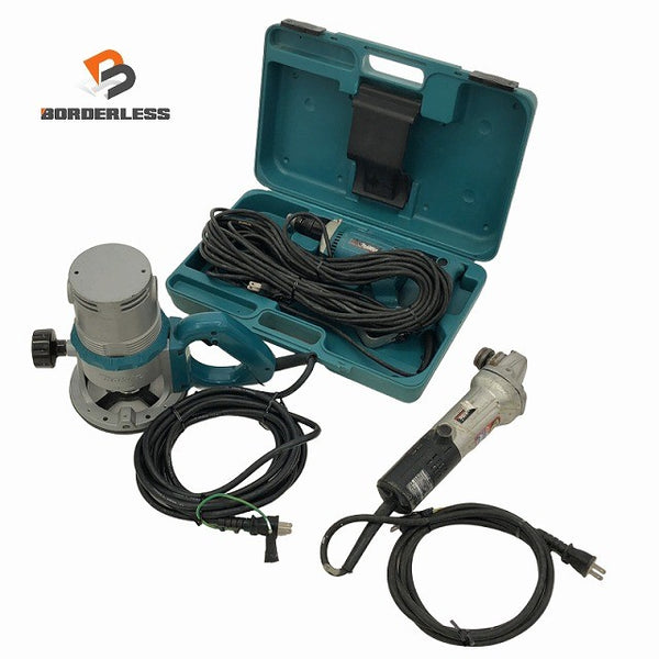 ☆中古品3点セット☆makita マキタ ルーター 3600HA ディスクグラインダ 9533L スクリュードライバ 6800 日曜大工 DIY135667 - 1