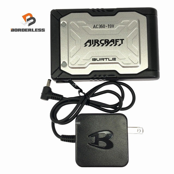 ☆中古品☆BURTLE バートル 19V 空調作業服用バッテリー AC360 AIRCRAFT エアークラフト117608 - 1