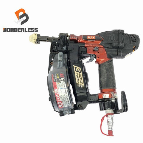 ☆中古品☆MAX マックス 41mm 高圧 ターボドライバー HV-R41G5 エアビス打機 エアビス打ち機 ねじ打機 ねじ打ち機115549