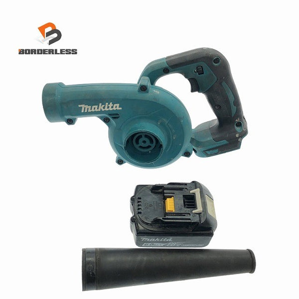 ☆中古品☆ makita マキタ 18V 充電式ブロワ UB185D 青/ブルー 本体+バッテリー1個(6.0Ah)130201 - 1
