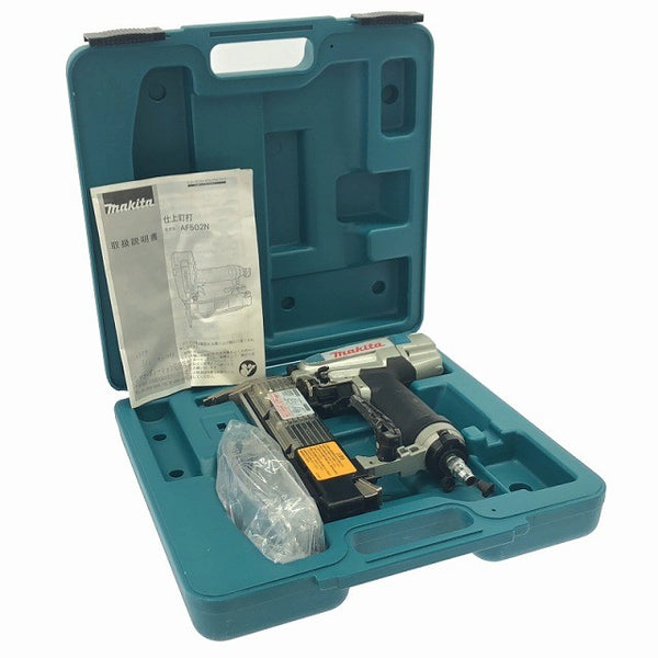 ☆比較的綺麗☆makita マキタ 50mm 常圧 フィニッシュネイラ AF502N ケース付 仕上釘打機 仕上釘打ち機 仕上げ釘打機 エア工具138259 - 2