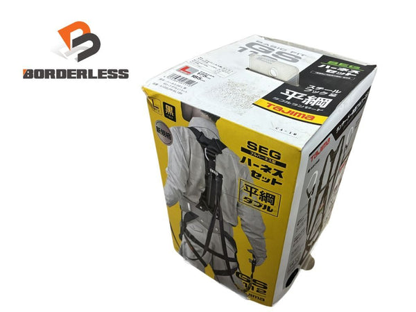 ☆未使用品☆TAJIMA タジマ ハーネスGS 平綱ダブルランヤードL1 A1GSLFR-WL1BK Lサイズ フルハーネス 墜落制止用器具 新規格126872 - 1