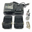 ☆中古品☆HITACHI 日立工機 18V コードレスインパクトドライバー WH18DKL バッテリ2個(3.0Ah) 充電器 ケース付 充電式134302 - 9