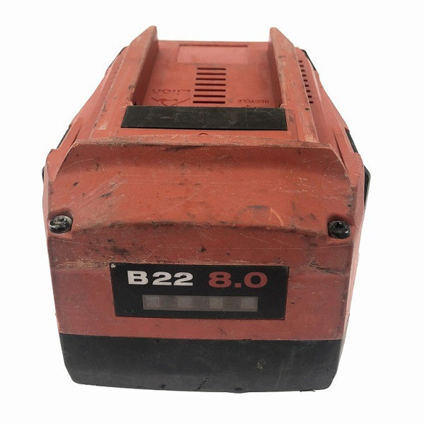 ☆中古品☆HILTI ヒルティ 21.6V 8.0Ah バッテリー2個 B 22/8.0 充電器 C4/36-350135915 - 4
