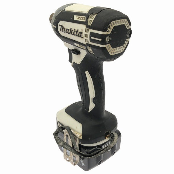 ☆中古品☆makita マキタ 14.4V 充電式インパクトドライバー TD138D 白/ホワイト バッテリ1個(3.0Ah) 充電器 ケース付 コードレス133349 - 7