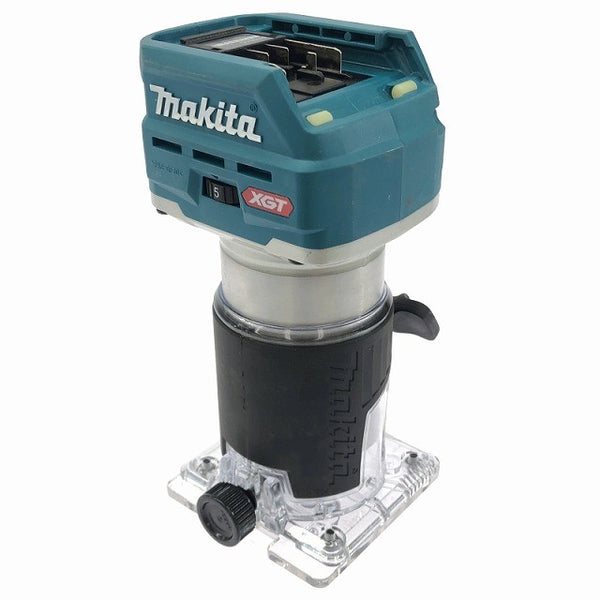 ☆中古美品☆ makita マキタ 40Vmax 充電式トリマ RT001GZ 青/ブルー 本体のみ119164 - 5