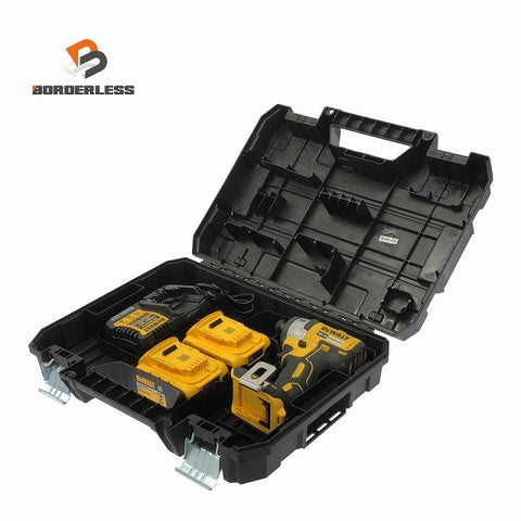 ☆中古品☆DEWALT デウォルト 18V コードレスインパクトドライバー DCF887M2 バッテリ2個(4.0Ah) 充電器 ケース付 充電式129034