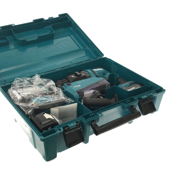 ☆未使用品☆makita マキタ 18V 18mm 充電式ハンマドリル HR182DRGXV バッテリ2個(6.0Ah) 充電器 集じんシステム ケース付121185 - 2