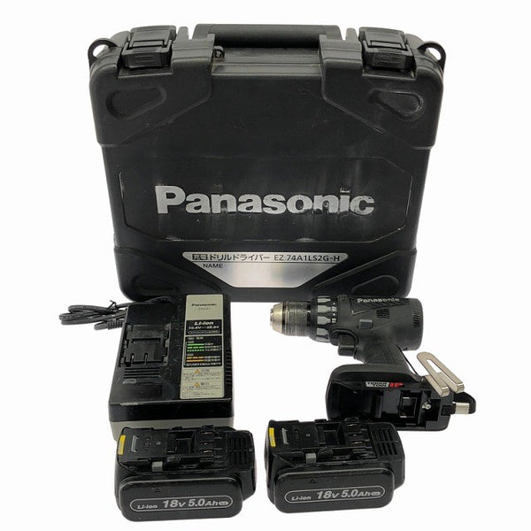 ☆比較的綺麗☆Panasonic パナソニック 14.4V/18V 充電ドライバドリル EZ74A2 バッテリー2個(18V 5.0Ah) 充電器 ケース付132681 - 3