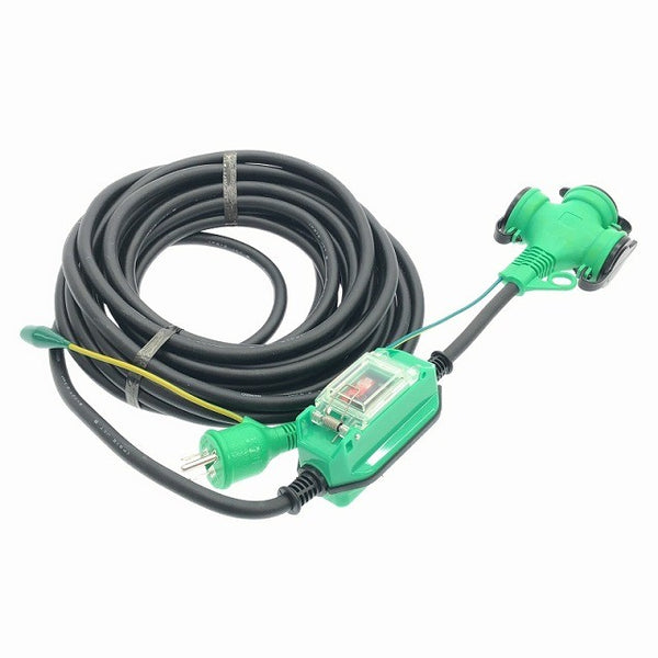 ☆未使用品☆NICHIDO 日動工業 防雨型ポッキン延長ブレーカー PBW-EK10-T 過負荷漏電保護兼用 10m - 3