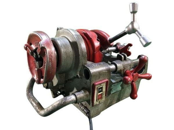 ☆近畿圏のみ送料無料☆REX レッキス 100V パイプマシン S50A3 ダイヘッド2個付 ねじ切り機 ネジ切り機 旋盤 - 3