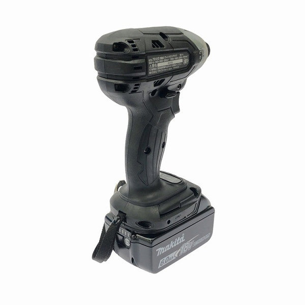 ☆未使用品☆makita マキタ 18V 充電式ソフトインパクトドライバTS141DRGXB 黒/ブラック バッテリー2個(18V 6.0Ah) 充電器 ケース付135181 - 6