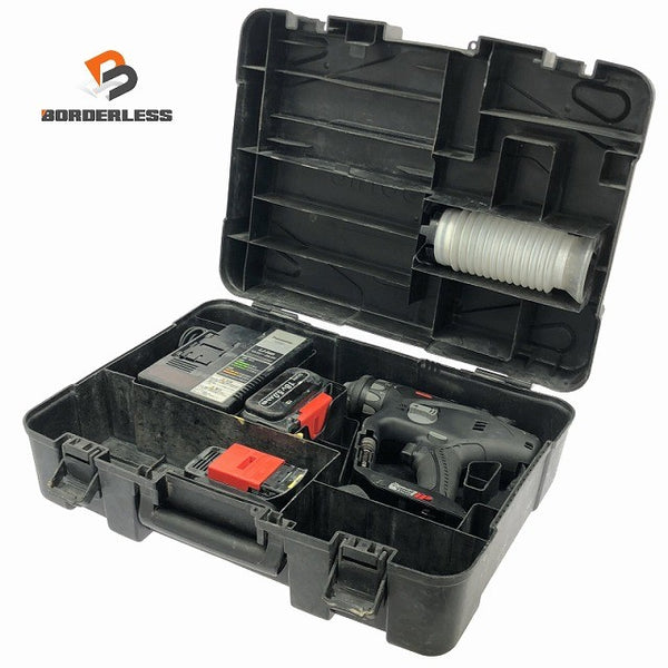 ☆中古品☆Panasonic パナソニック 14.4V/18V 充電マルチハンマードリル EZ78A1LJ2G-B バッテリ2個(18V 5.0Ah)充電器 ケース付137223 - 1
