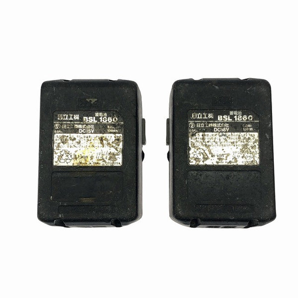 ☆中古品☆ HITACHI 日立工機 18V 100mm コードレスディスクグラインダ G18DBVL 本体+バッテリー2個(6.0Ah)116853 - 9