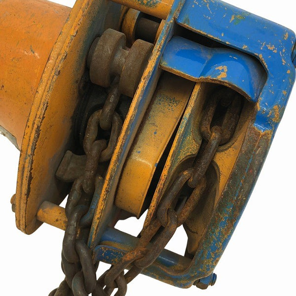 ☆中古品2個セット☆KITO キトー チェーンブロック M3形 CB010 荷重1.0ton/1ton 揚程2.5m 手動式 チェンブロック 吊り具 荷揚げ機135551 - 10