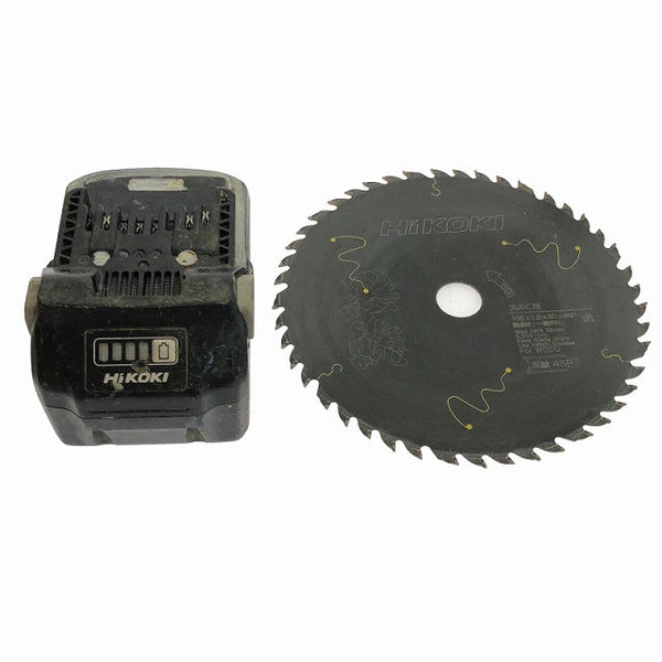 ☆中古品☆HiKOKI ハイコーキ 36V 165mm コードレス丸のこ C3606DB バッテリー1個(BSL36A18)付 充電式マルノコ 丸ノコ136935 - 9