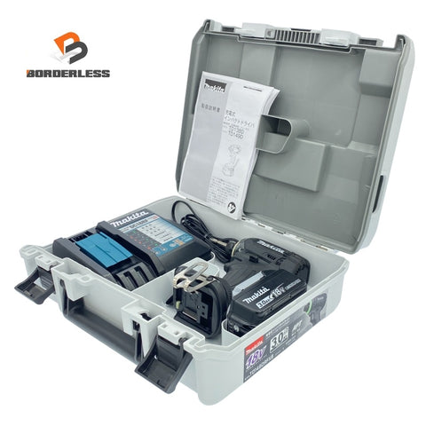 ☆美品☆makita マキタ 18V 充電式インパクトドライバー TD149D 黒/ブラック バッテリ1個(3.0Ah) 充電器 ケース付 コードレス118452