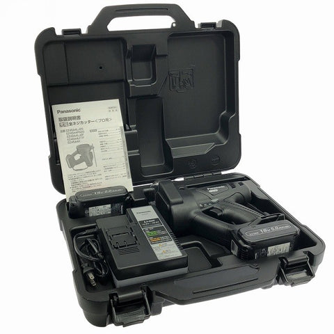 ☆未使用☆Panasonic パナソニック 14.4V/18V 充電全ネジカッター EZ45A4LJ2G-B バッテリ2個(18V5.0Ah) 充電器 ケース 充電式134356 - 0