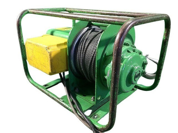 ☆中古品☆トーヨーコーケン 100V 定置型ウインチ ベビーマイティ MA-650M 定格荷重150kg 小型ウインチ - 4