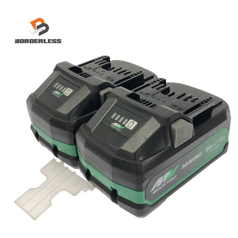 ☆美品2個セット☆HiKOKI ハイコーキ 36V 4.0Ah 純正 マルチボルトバッテリー BSL36B18X リチウムイオンバッテリー 蓄電池118594