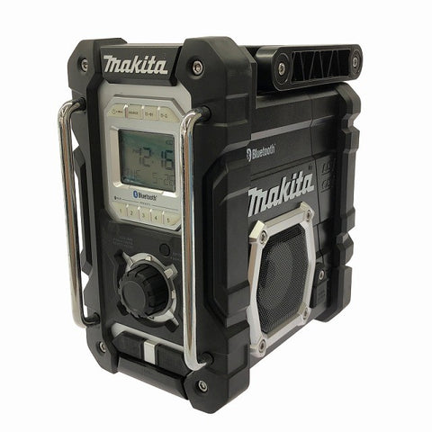 ☆美品☆makita マキタ 充電式ラジオ MR108 黒/ブラック 本体+ACアダプター付 Bluetooth対応 コードレス 現場ラジオ 作業ラジオ129526 - 0